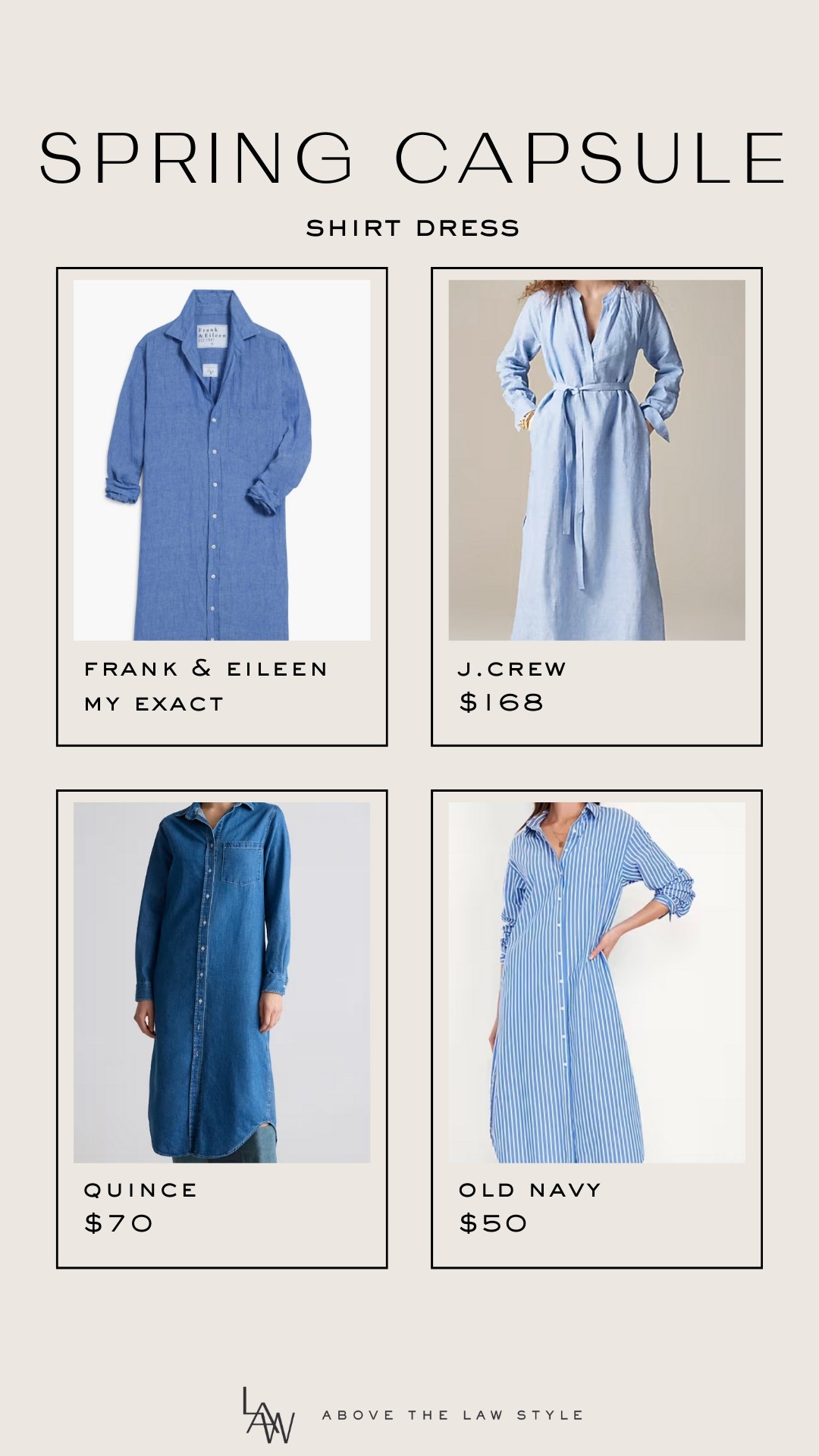 Spring Capsule: Shirt Dress

#LTKFindsUnder50 #LTKFindsUnder100 #LTKStyleTip