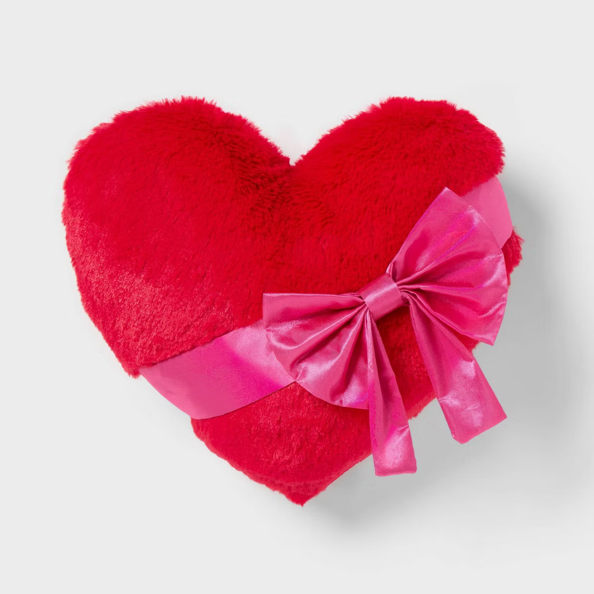 Valentine's Day Small Giftable Heart Pillow with Bow White - Spritz™ | Target