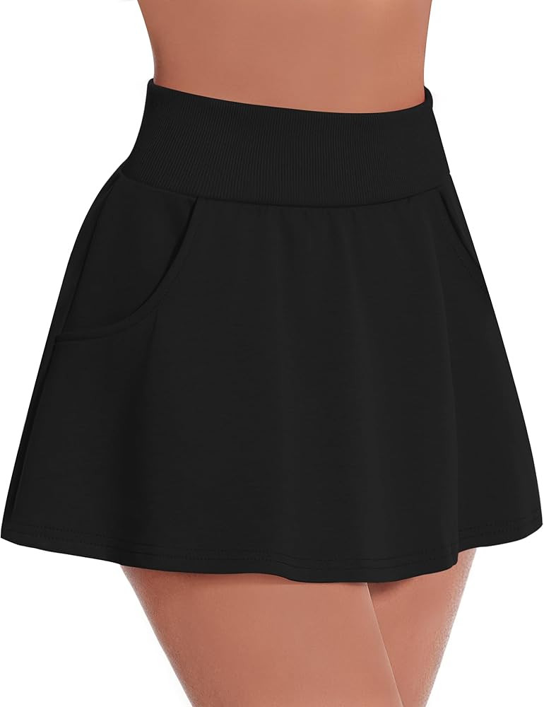 Betaven Mini Skirt for Women Cotton Tennis Skirt with Shorts Pockets High Waisted Casual Golf Sko... | Amazon (CA)