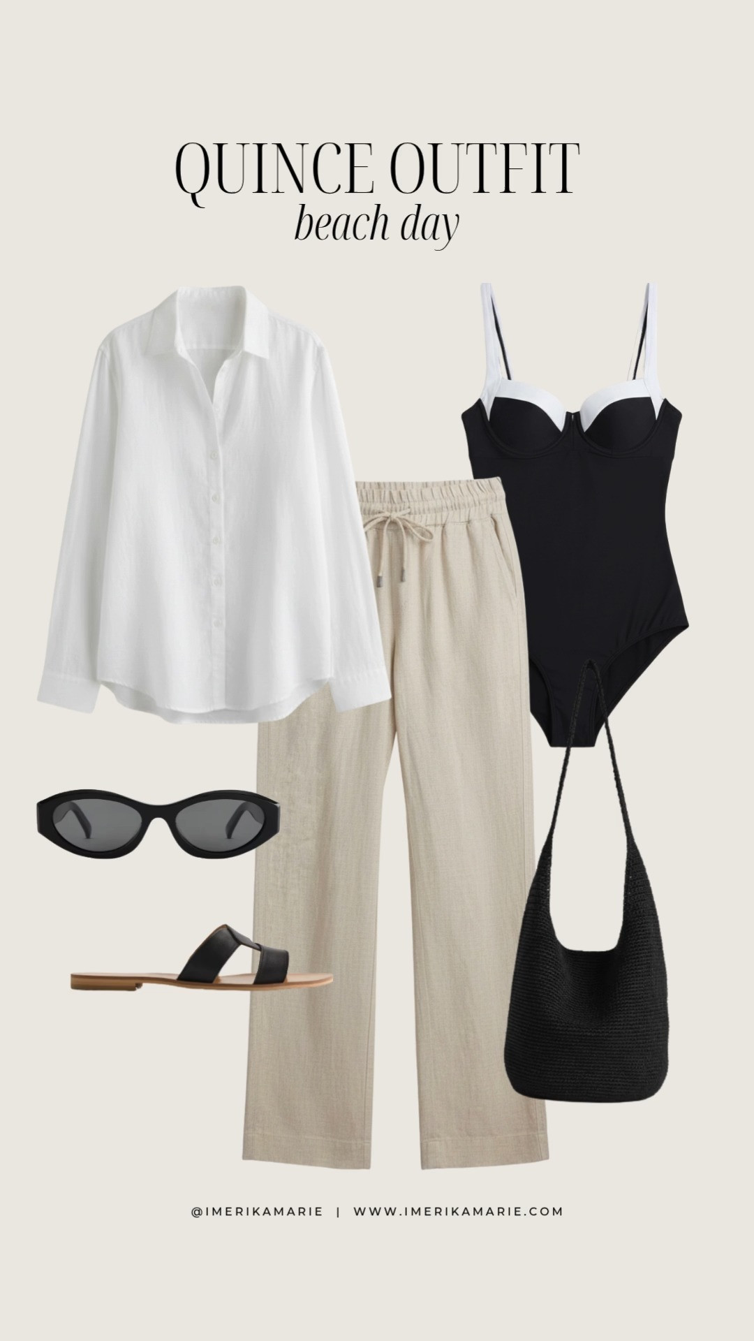 @Quince Outfit: Beach Day

Quince Italian Underwire One-Piece Swimsuit
Quince 100% European Linen Wide Leg Pants
Quince 100% European Linen Long Sleeve Shirt
Quince Italian Leather Cutout Slide Sandal
Quince Hand Crochet Hobo Shoulder Bag 

 

#LTKSwim #LTKSeasonal #LTKootd