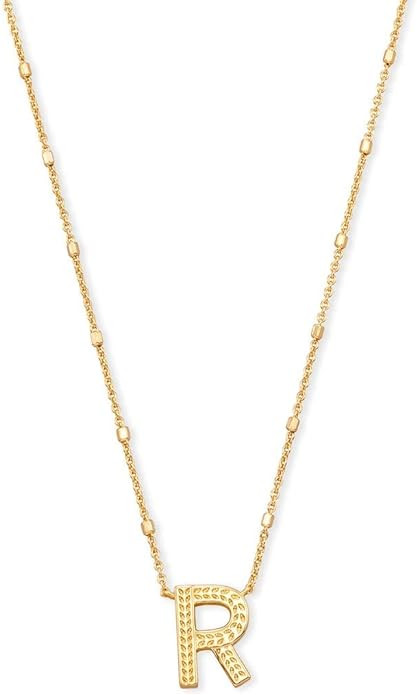 Kendra Scott Letters A-Z Pendant Necklace for Women, Fashion Jewelry, 14k Gold-Plated Brass | Amazon (US)