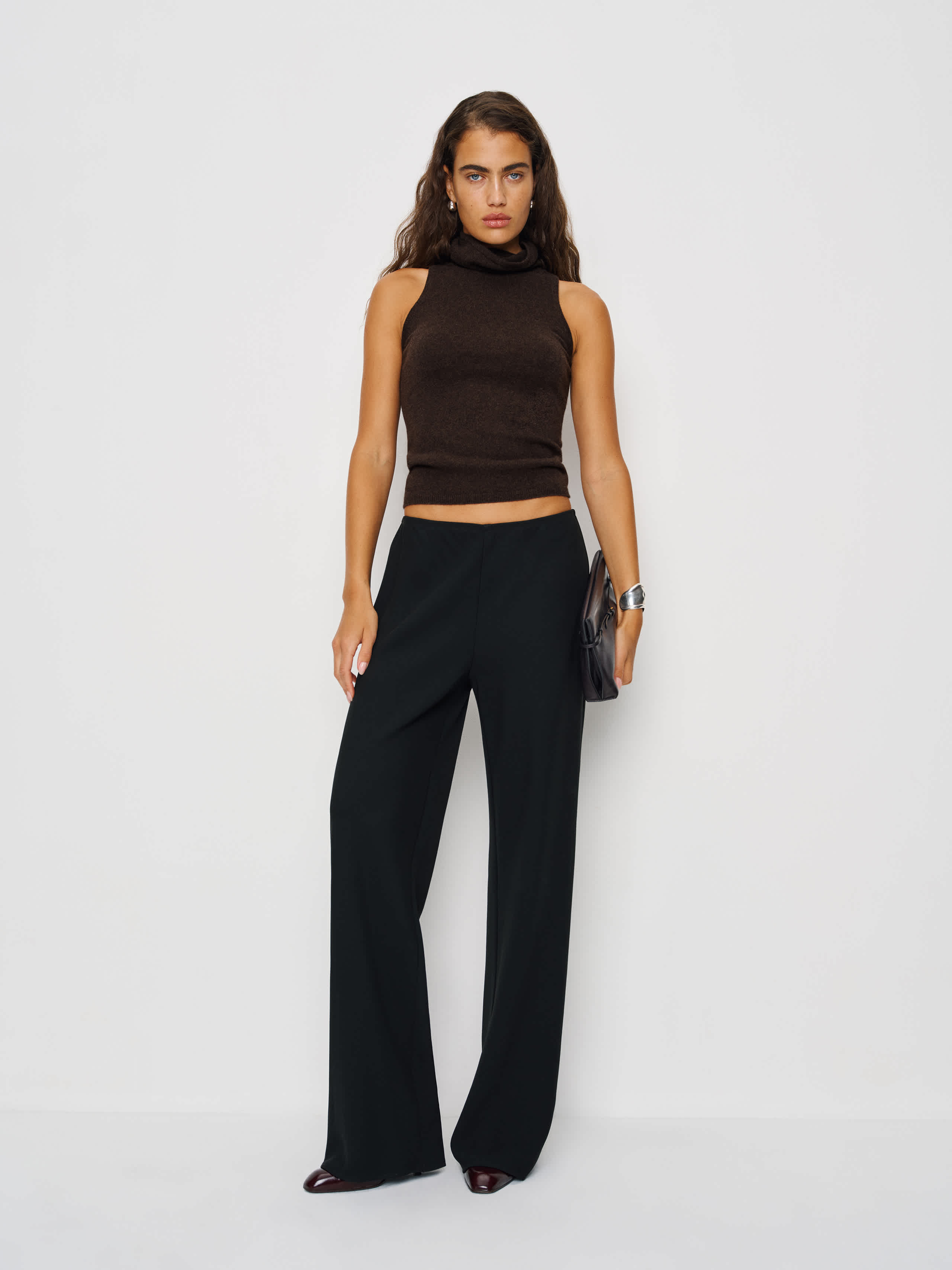 Marcy Cashmere Turtleneck Tank | Reformation (Global)