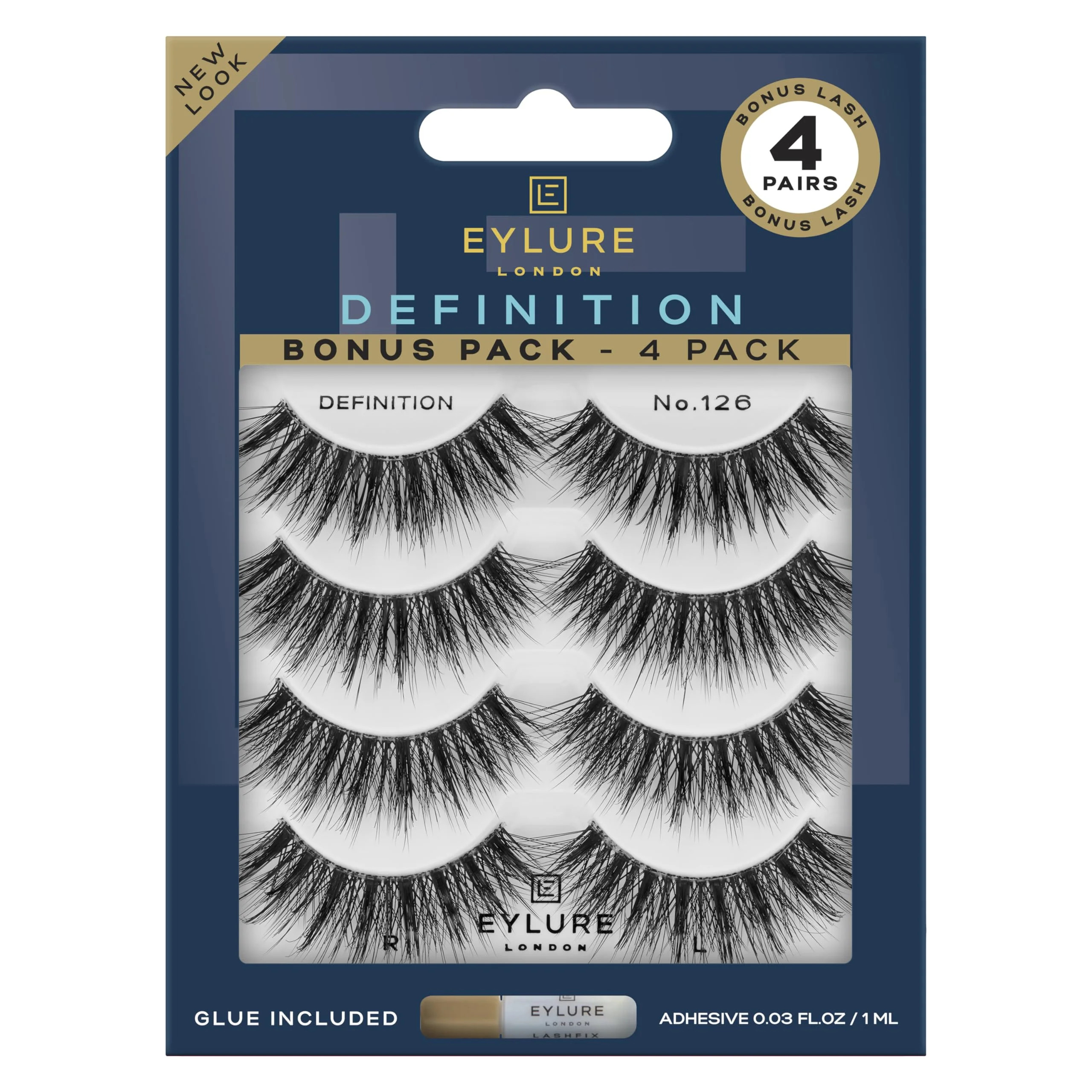 Eylure Dramatic Definition No. SSF20 126 Eyelashes Multipack, 4 Pairs - Walmart.com | Walmart (US)