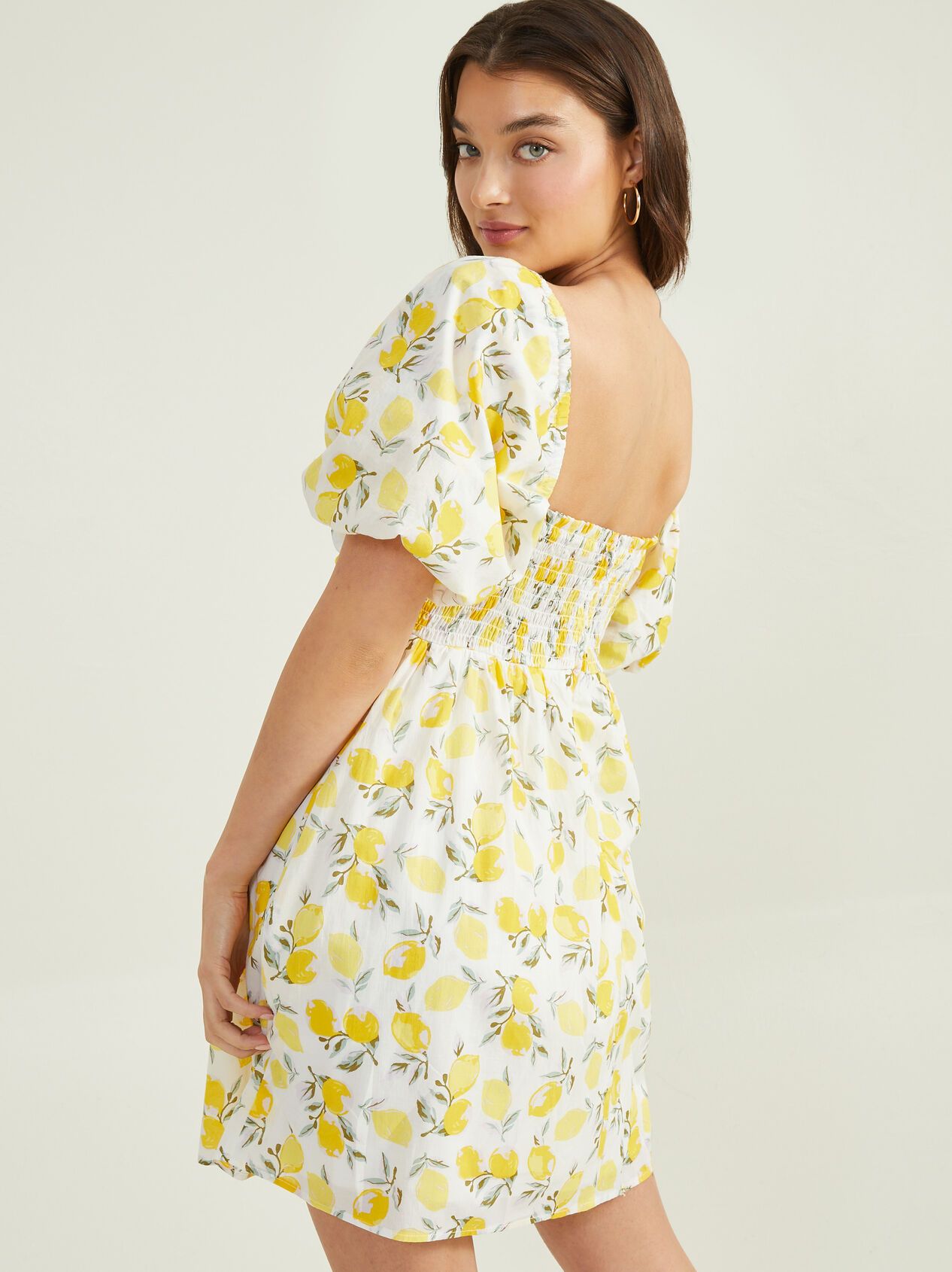 Lemon Printed Dress | Altar'd State