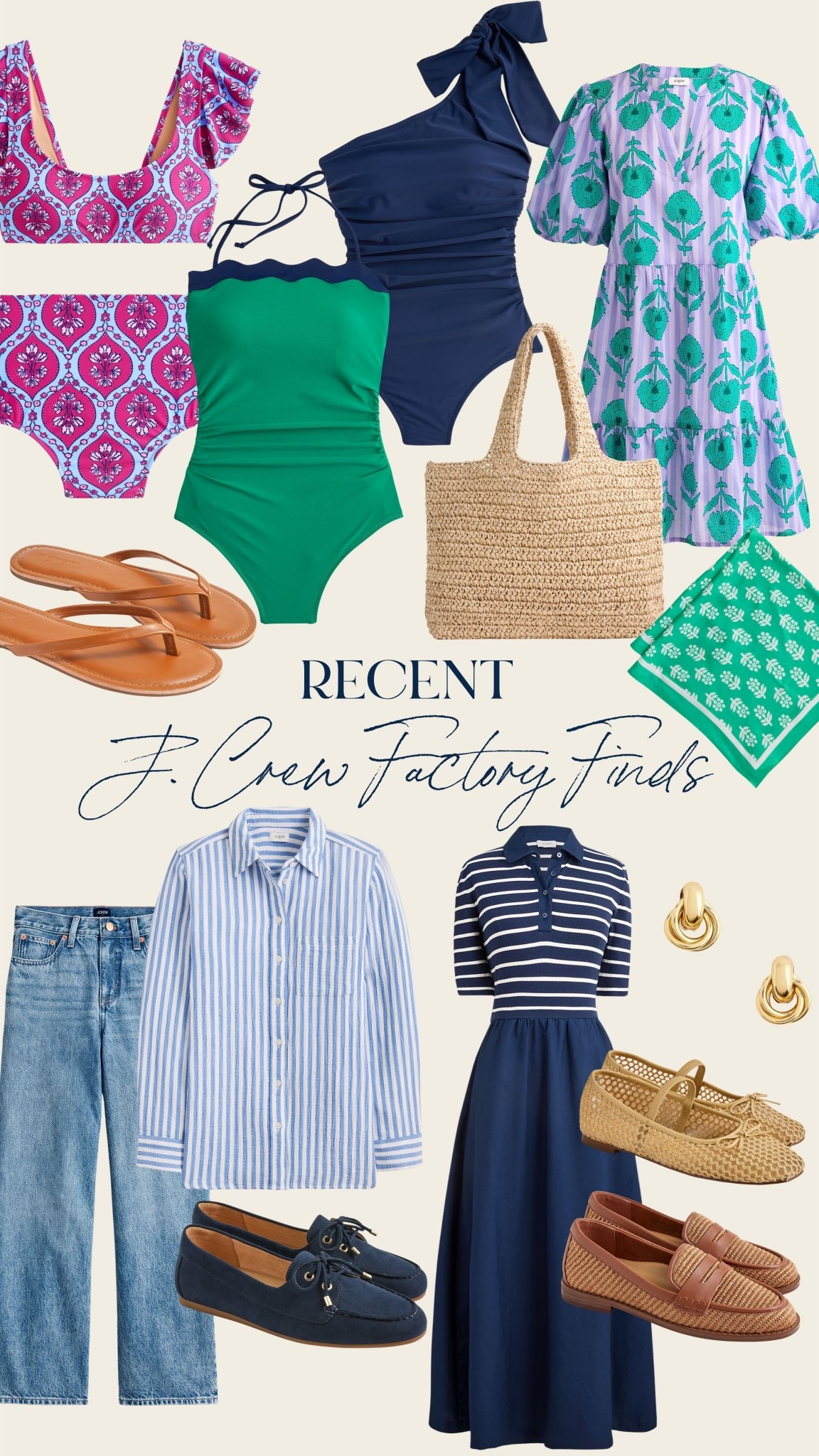 J. Crew Factory has some adorable finds right now! Perfect for spring break + great deals 🤍

#LTKWorkwear #LTKSwim #LTKSeasonal