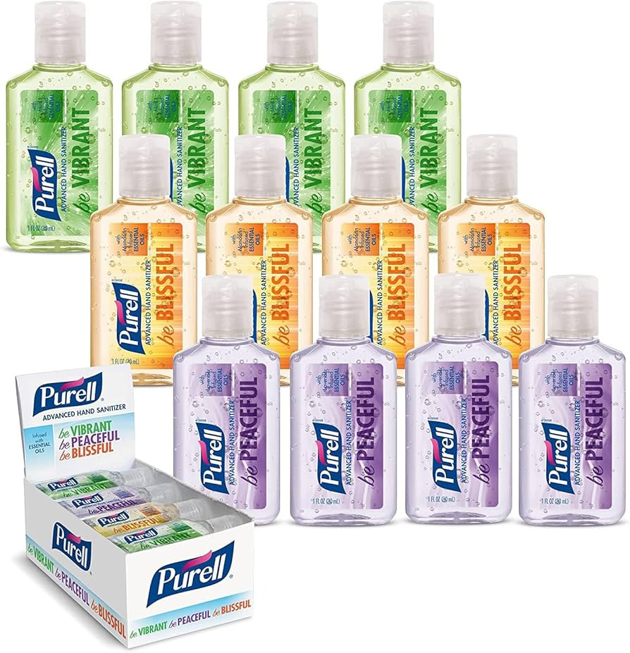 Purell Advanced Hand Sanitizer Gel Infused with Essential Oils, Scented Variety Pack, 1 fl oz Tra... | Amazon (US)