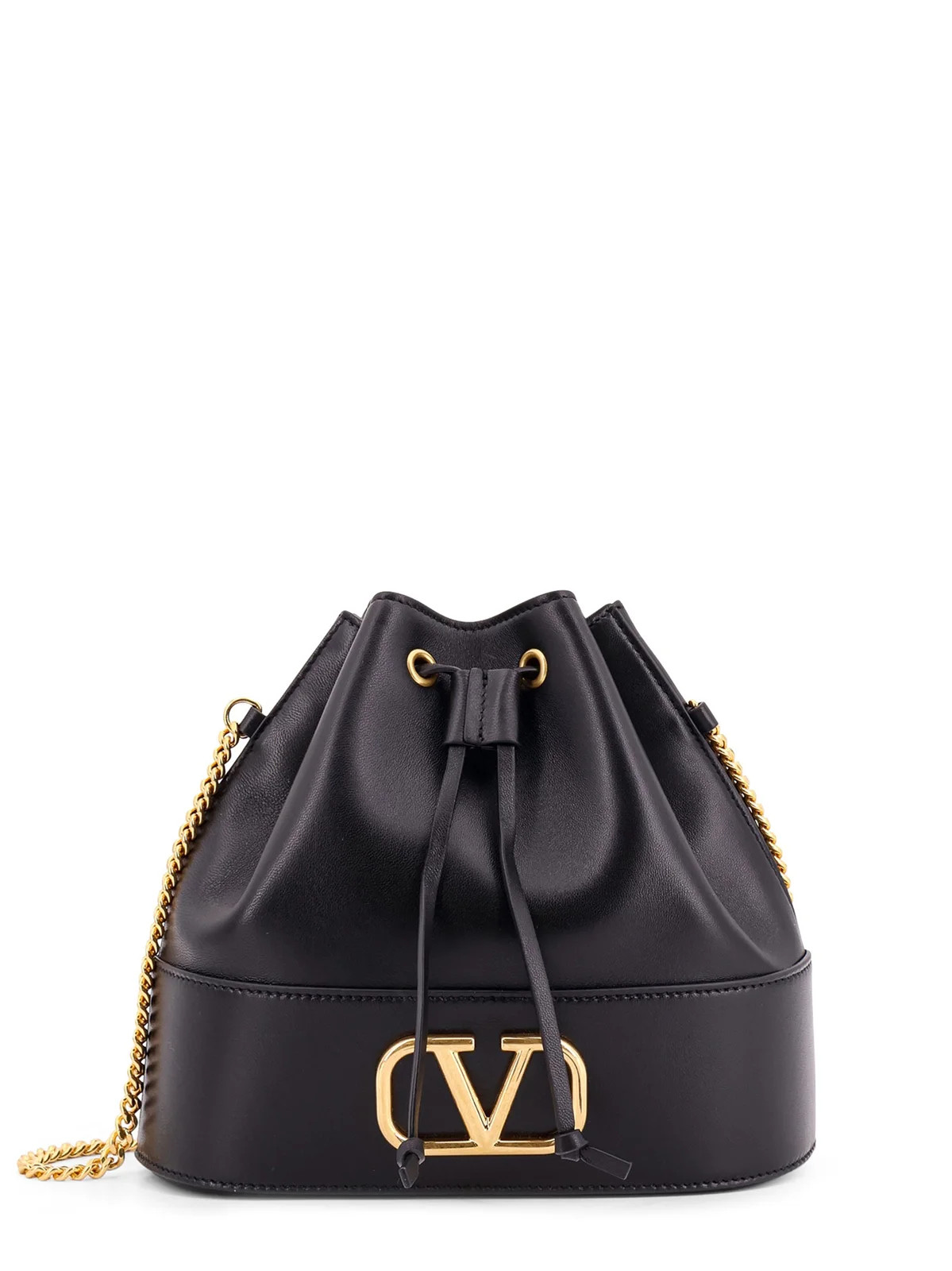 Valentino VLogo Signature Drawstring Mini Bucket Bag | Cettire Global