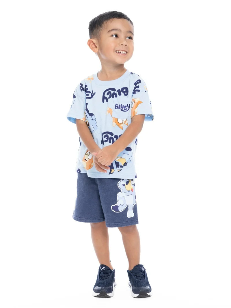 Bluey Toddler Graphic Tee and Shorts Set, 2-Piece, Sizes 12M-5T | Walmart (US)