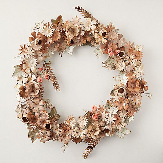 Floral Iron, Glass + Velvet Collector's Wreath | Terrain