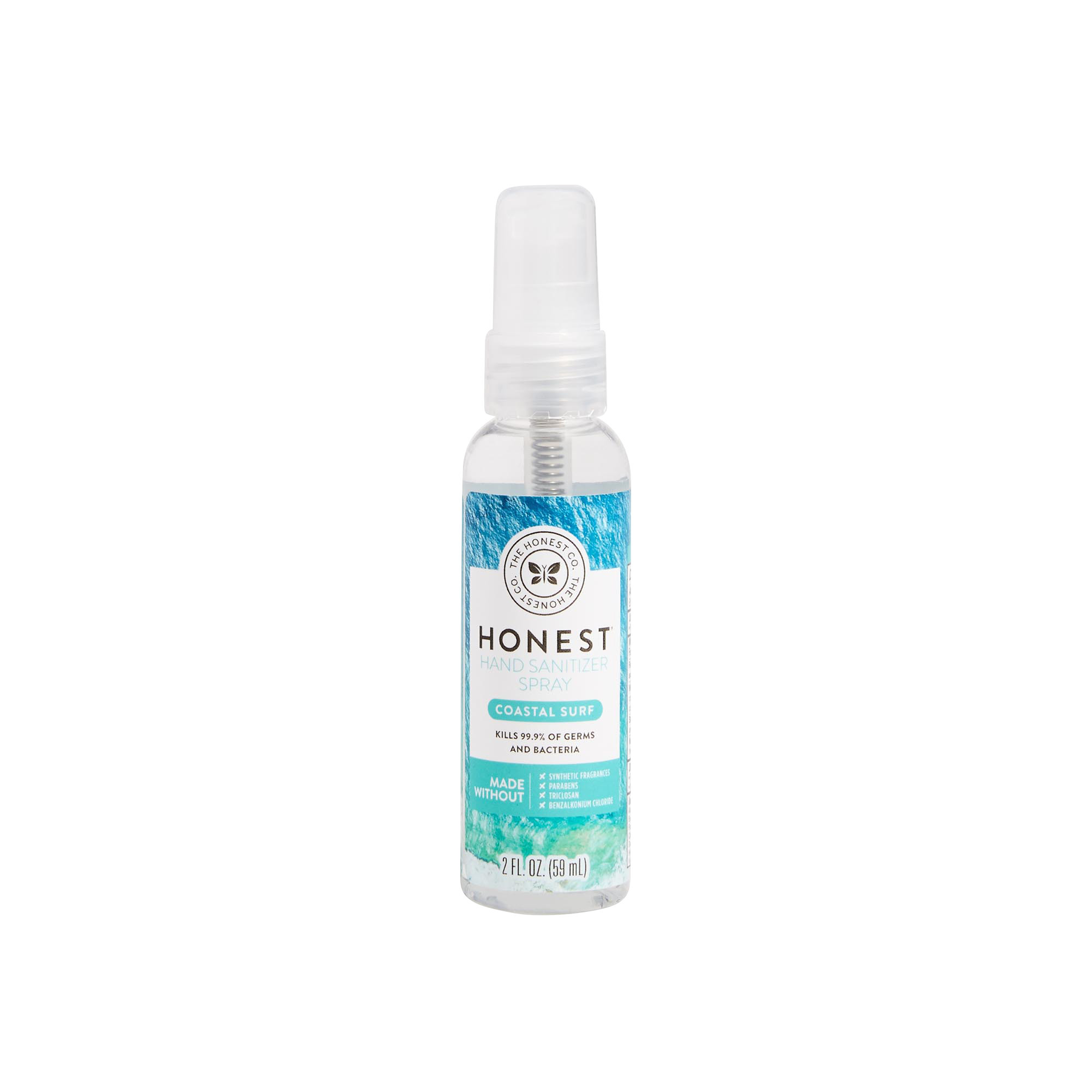 Honest Hand Sanitizer Spray, Coastal Surf, Hypoallergenic, Plant-Based | The Honest Company