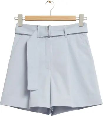 Belted Cotton Shorts | Nordstrom