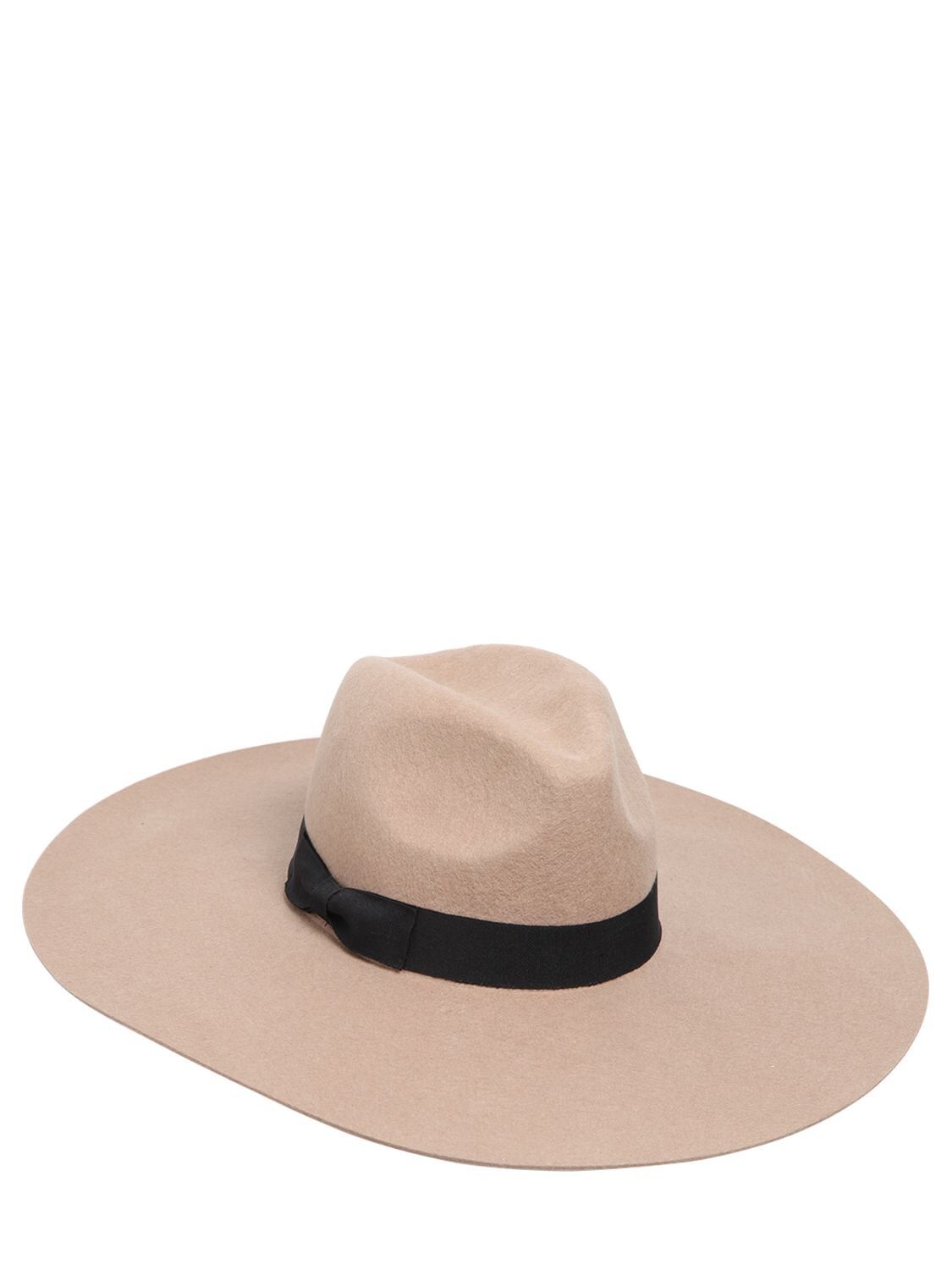 MONTANA MIRAGE WIDE BRIMMED WOOL HAT | Luisaviaroma