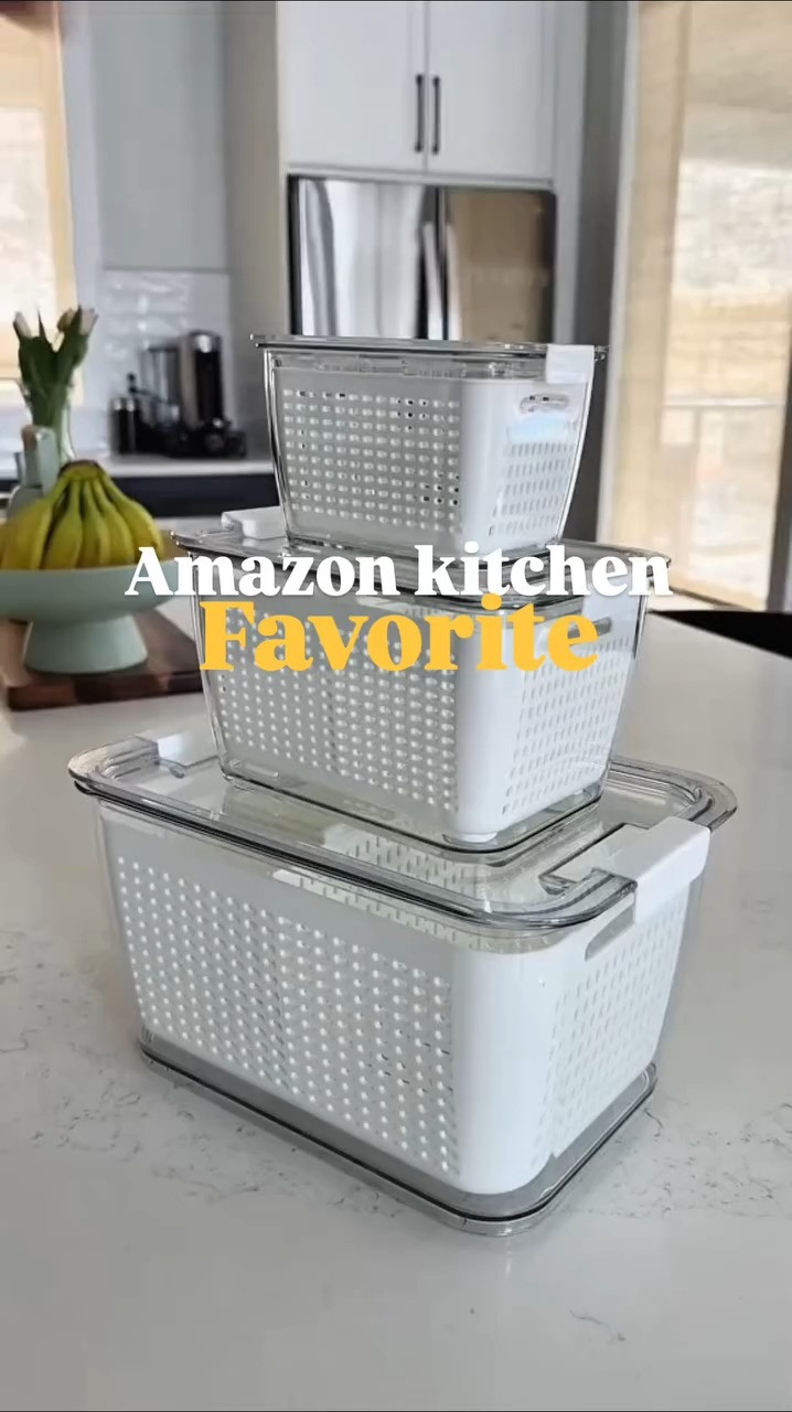 These kitchen containers are a fridge essential 🍓🥬!  Scroll down to shop 

 #LTKGiftGuide #LTKHome #LTKFindsUnder50