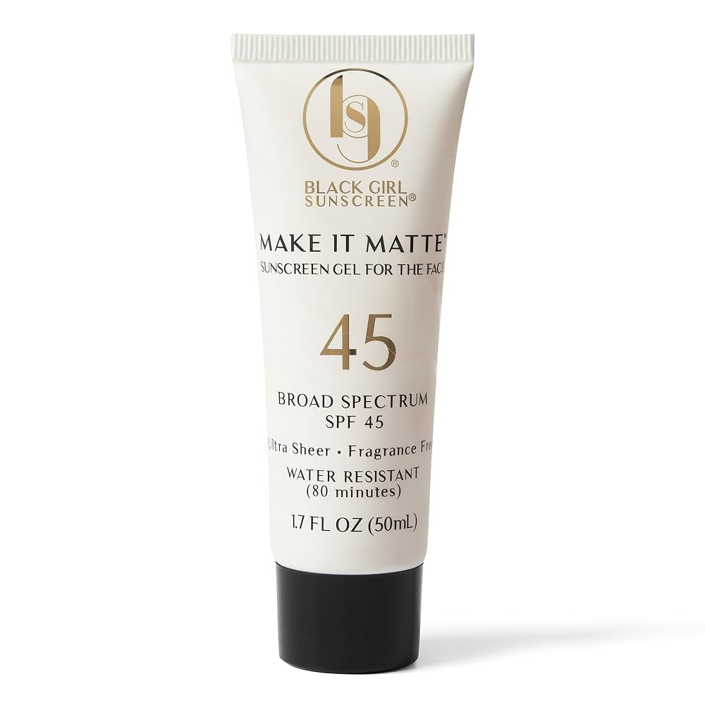 Make It Matte SPF 45 - Clear Face Sunscreen - No White Residue, Broad Spectrum, Matte Finish, Veg... | Amazon (US)