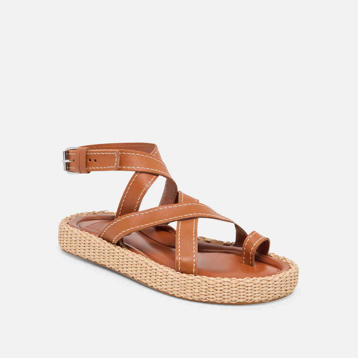 ROXIE SANDALS BROWN LEATHER | DolceVita.com