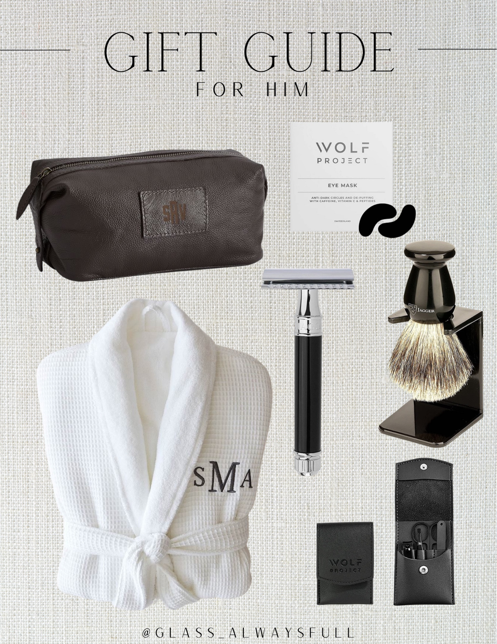 Men’s gift guide, men’s stocking stuffers, men’s razor, mens Dopp kit, men’s skincare, men’s robe, Amazon mens gifts, Christmas gifts for him. Callie Glass @glass_alwaysfull 

#LTKmens #LTKSeasonal #LTKGiftGuide