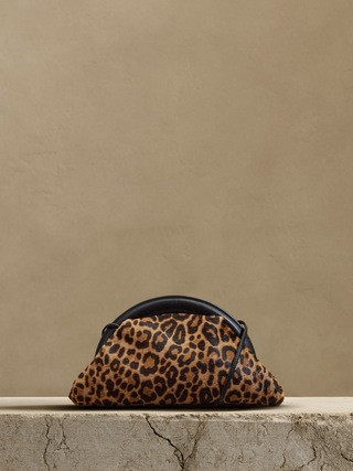 Stellita Haircalf Leather Mini Clutch | Banana Republic (US)