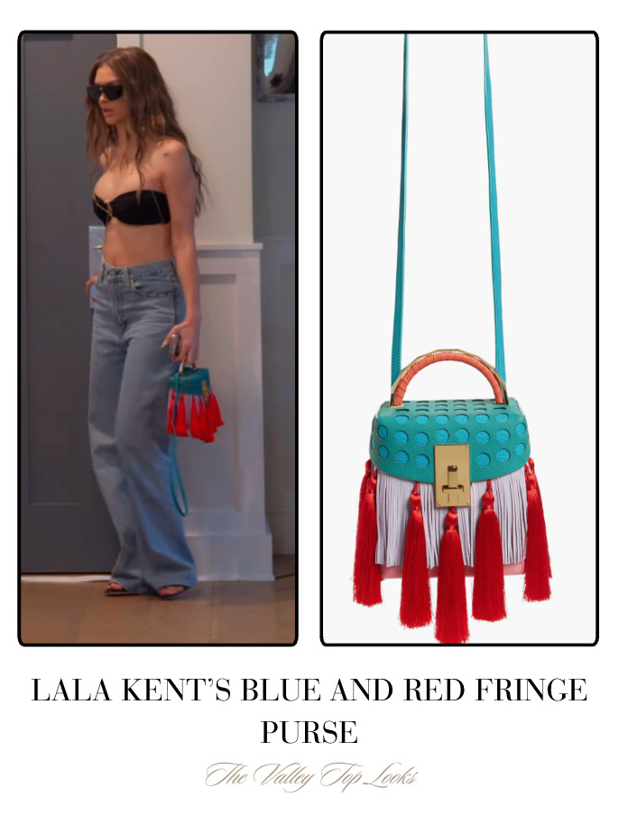 Lala Kent's Blue and Red Fringe Purse 

 