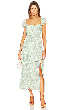 ASTR the Label Luisa Dress in Green Multi Floral from Revolve.com | Revolve Clothing (Global)