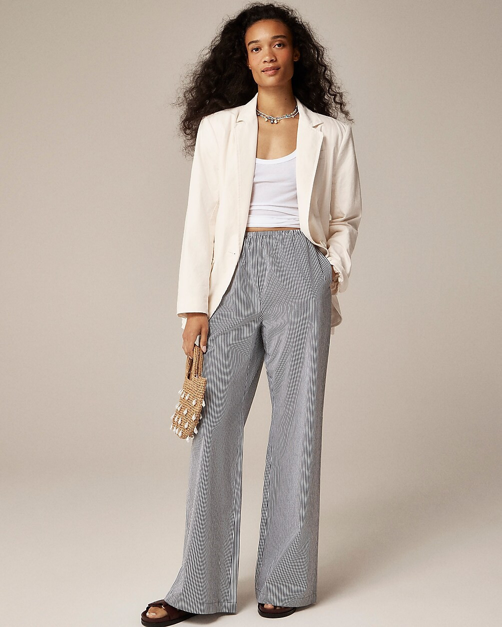 Cosmo pant in oxford stripe | J. Crew US