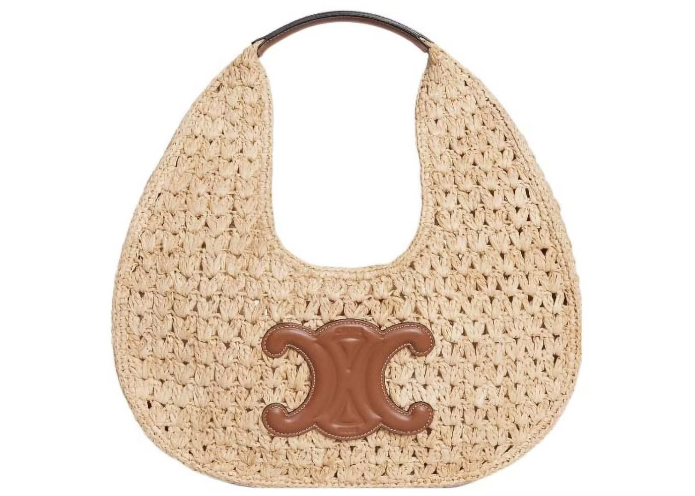 Women's Celine Classic Panier Raffia Hobo Bag in Natural/Tan | StockX