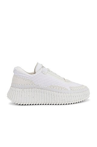 Chloe Nama Low Top Sneakers in White | FWRD 