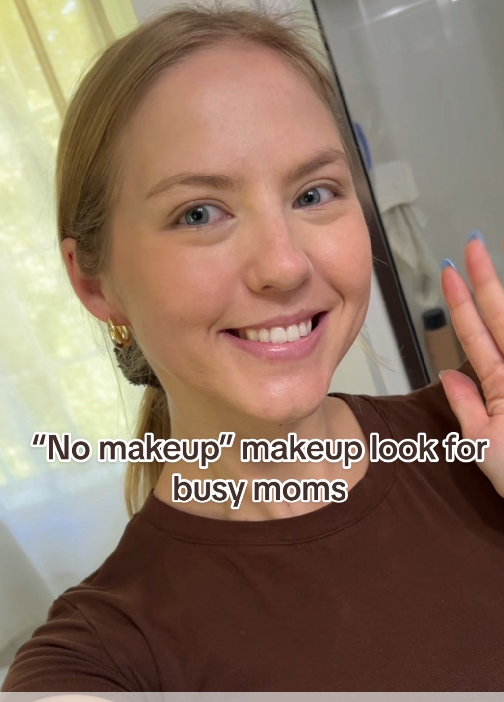 Happy Saturday!! this is my go to "no makeup" makeup look that takes under 2 minutes! Just a little something quick and easy to help not look like actual toe as a busy mom!
all products and lounge set are
linked on my LTK profile! #grwm #makeup #dibsbeauty #fy #newmom #momhack #momlife

#LTKBeauty #LTKSaleAlert #LTKStyleTip