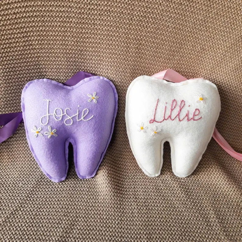Personalized Tooth Fairy Pillow: Custom Embroidered Felt Keepsake | Etsy (US)