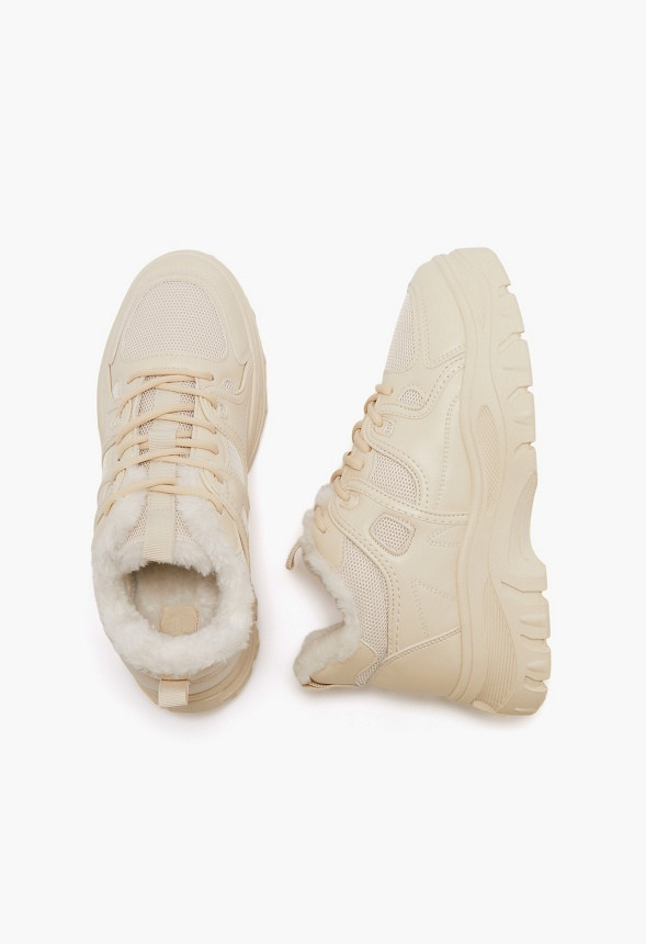 Georgia Faux Fur Sneaker | JustFab