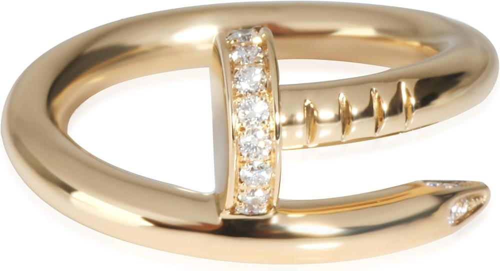 Amazon.com: Cartier, Pre-Loved, Juste Un Clou Ring, Diamonds, Yellow Gold , 4.75 : Luxury Stores | Amazon (US)