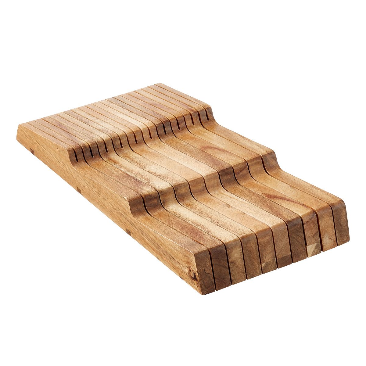 Rowan Large Acacia In-Drawer Knife Storage | The Container Store