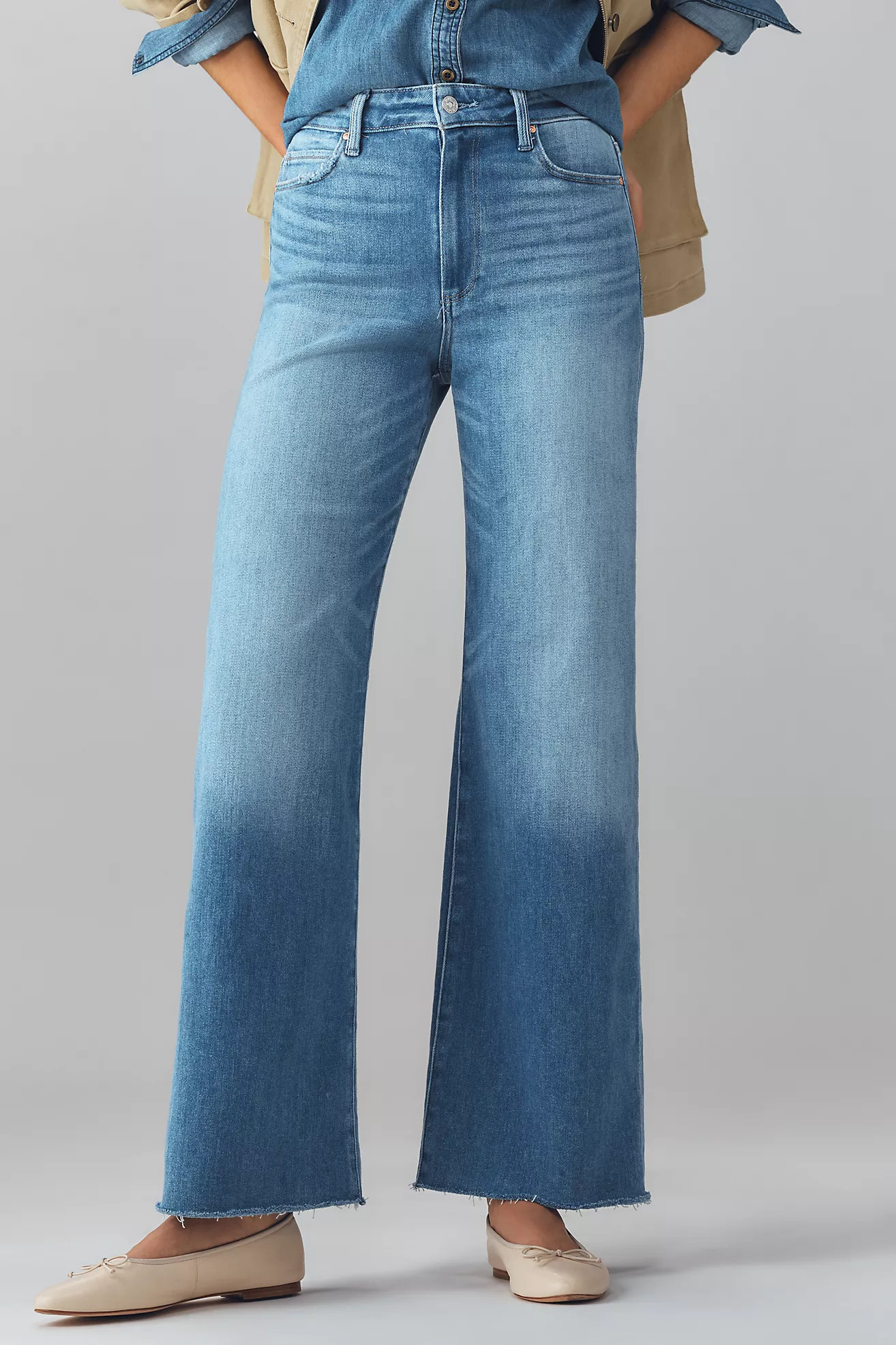PAIGE Anessa High-Rise Wide Leg Jeans | Anthropologie (US)
