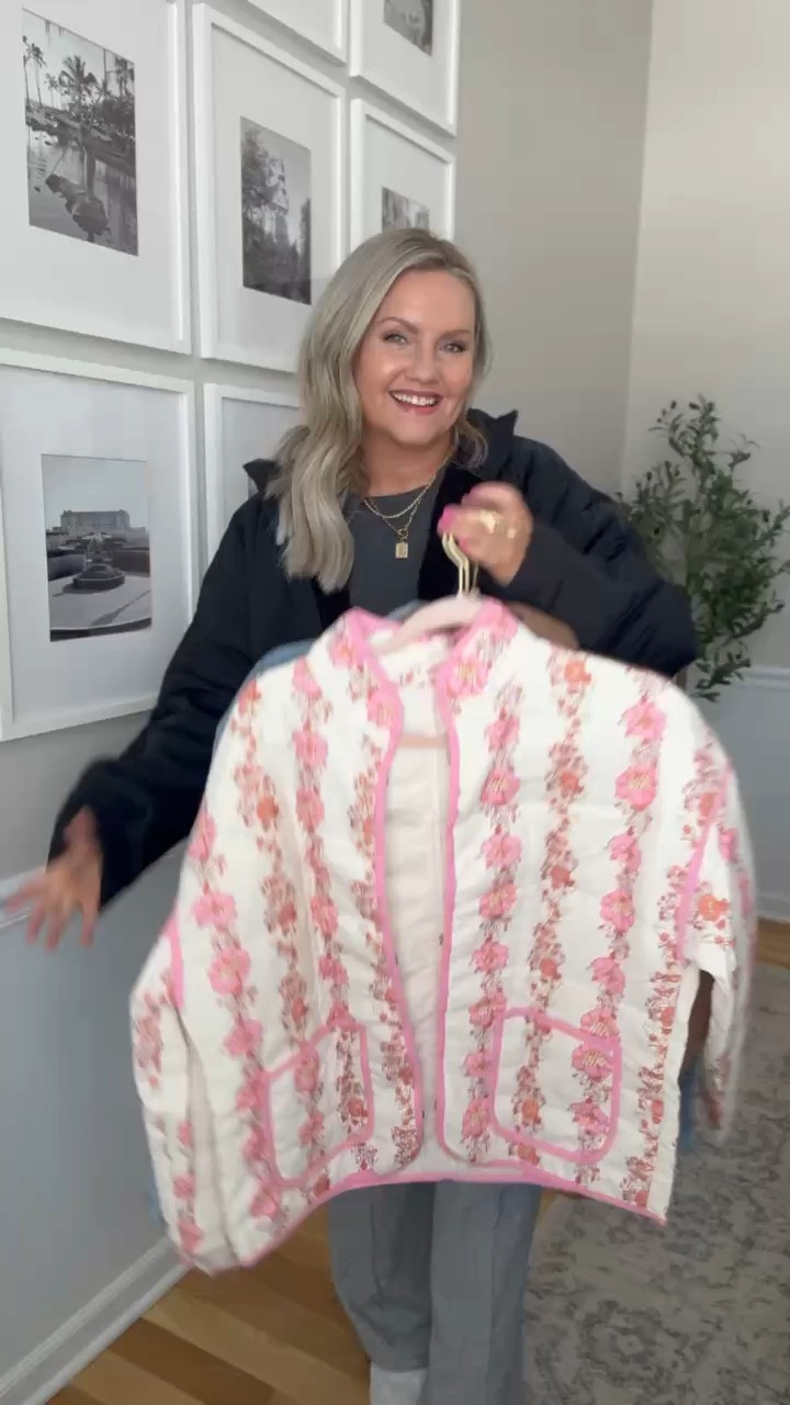 New spring jackets, new arrivals, new spring arrivals, pink floral jacket, elevated jacket, lovelylifestyling 

#LTKSpringSale #LTKootd