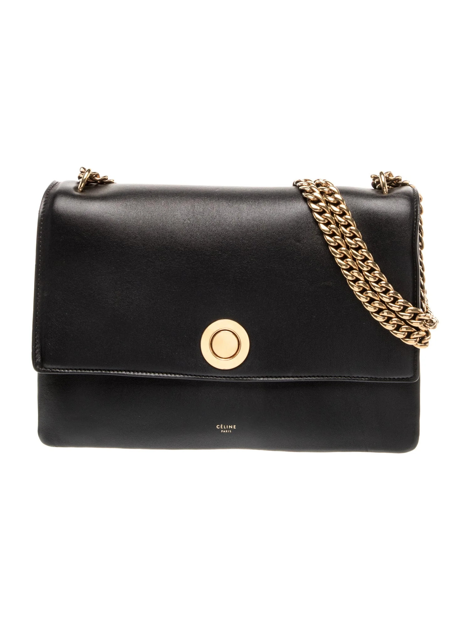 Celine Leather Coin Medium - Black Shoulder Bags, Handbags - CEL387358 | The RealReal | The RealReal