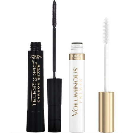 L Oreal Paris Telescopic Carbon Black Mascara & Primer Bundle | Walmart (US)