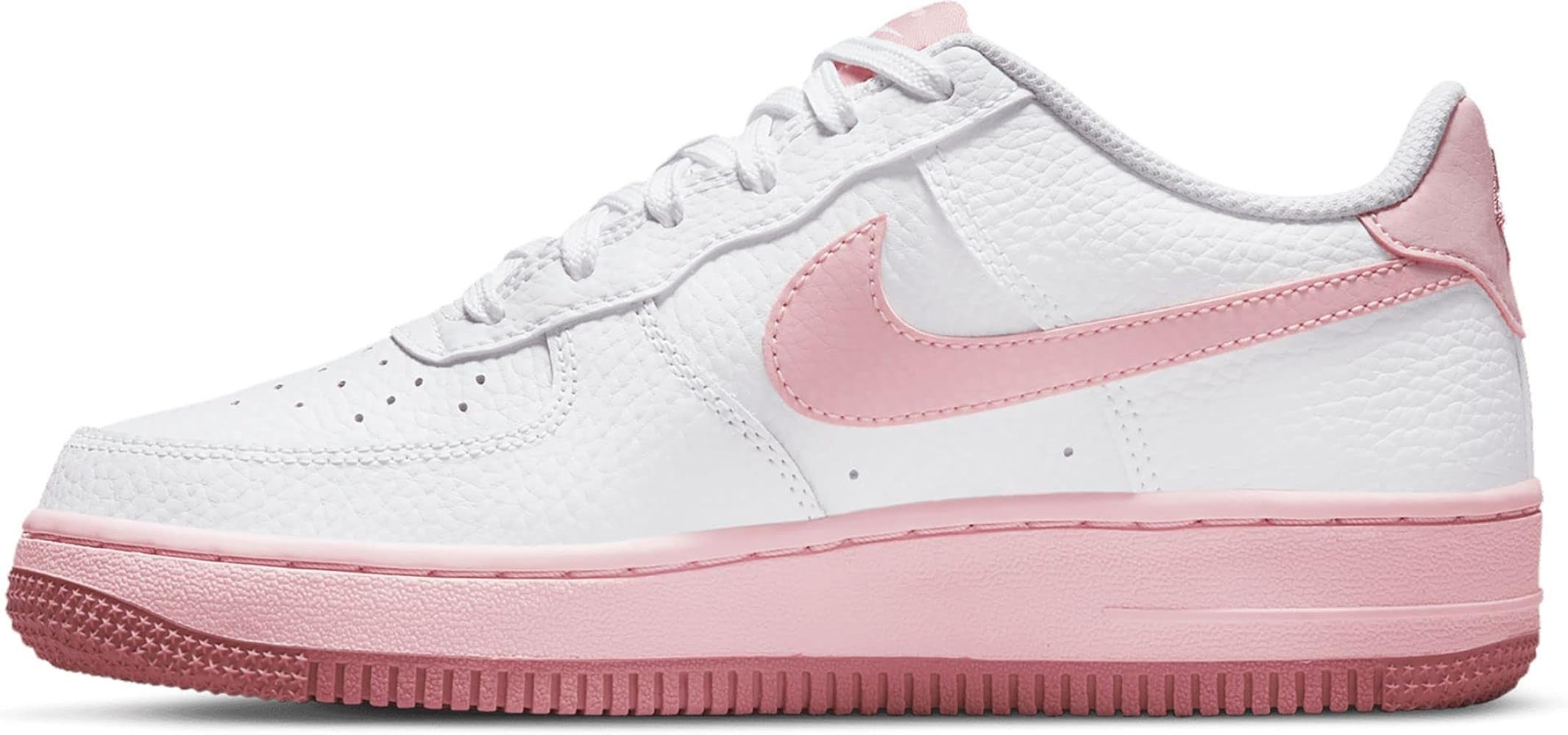 Nike Big Kid's Air Force 1 White/Pink Foam (CT3839 107) | Amazon (US)