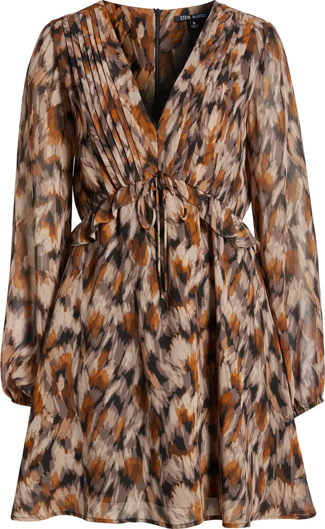 Rami Long Sleeve Chiffon Minidress | Nordstrom