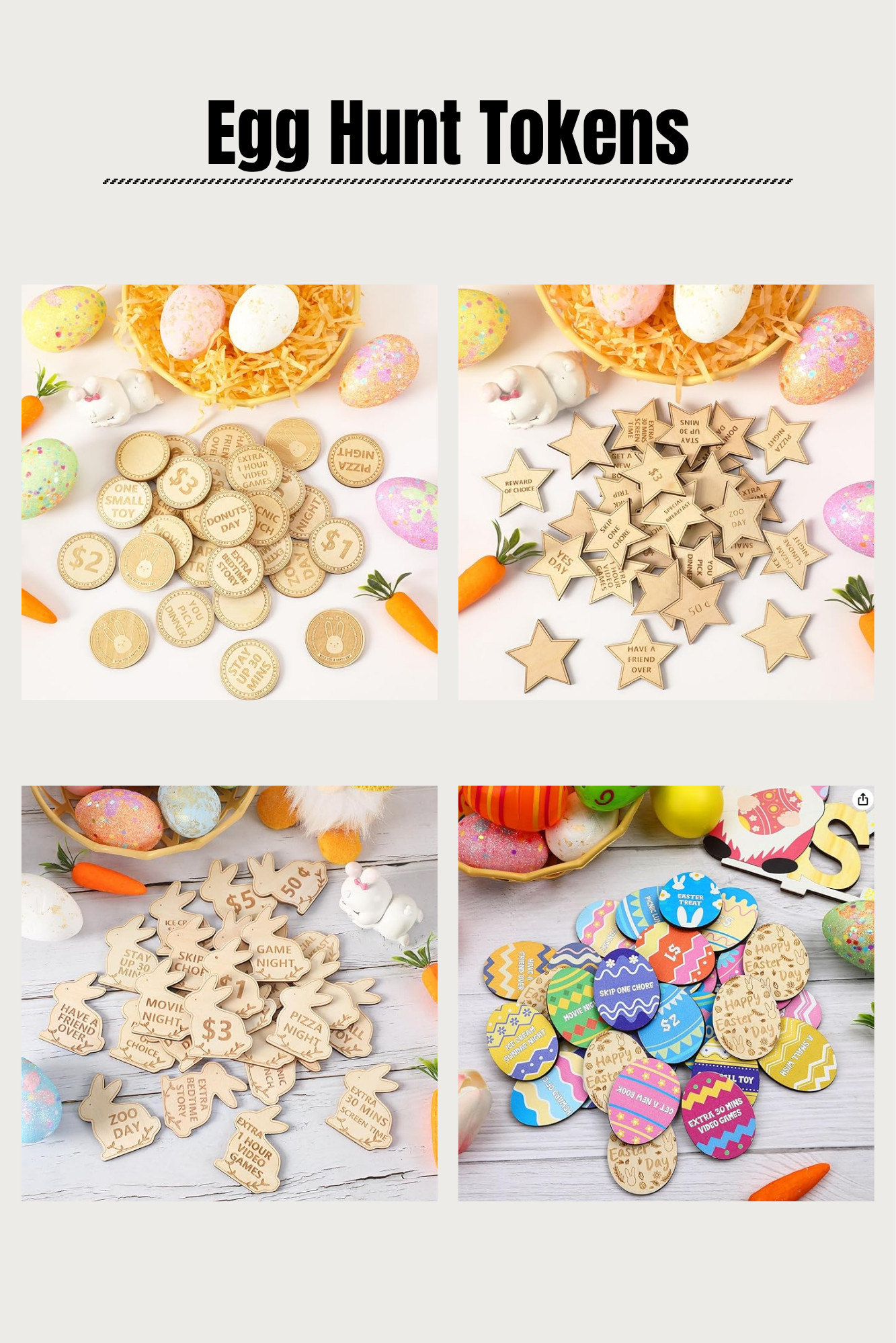 Egg hunt, but make it extra fun🐣✨ tokens, treats, and tiny surprises waiting to be found💛 who’s ready to play🥕🥚 

 #LTKmomlife #LTKSeasonal #LTKKids
