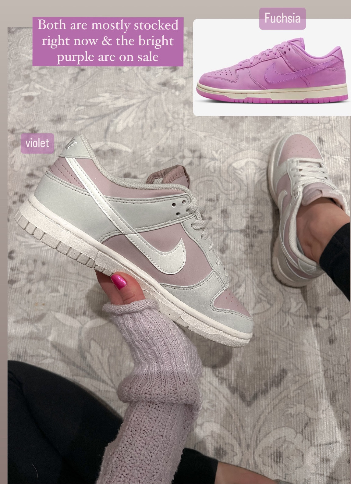 Nike dunks ; womens low dunk ; violet Nike dunk sneakers ; soring Nikes ; Nike dunks on sale ; womens sneakers for spring ; teen girl Easter gift 

#LTKstyletip #LTKshoecrush #LTKSeasonal