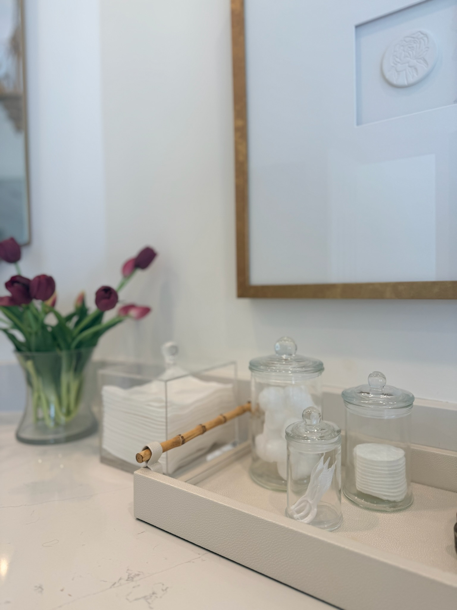 Use these Amazon apothecary and acrylic jars for an elevated and clean look for your bathroom!

#Organization #TheSouthernSource #Bathroom 

 #LTKdayinmylife #LTKgrwm #LTKmorningroutine