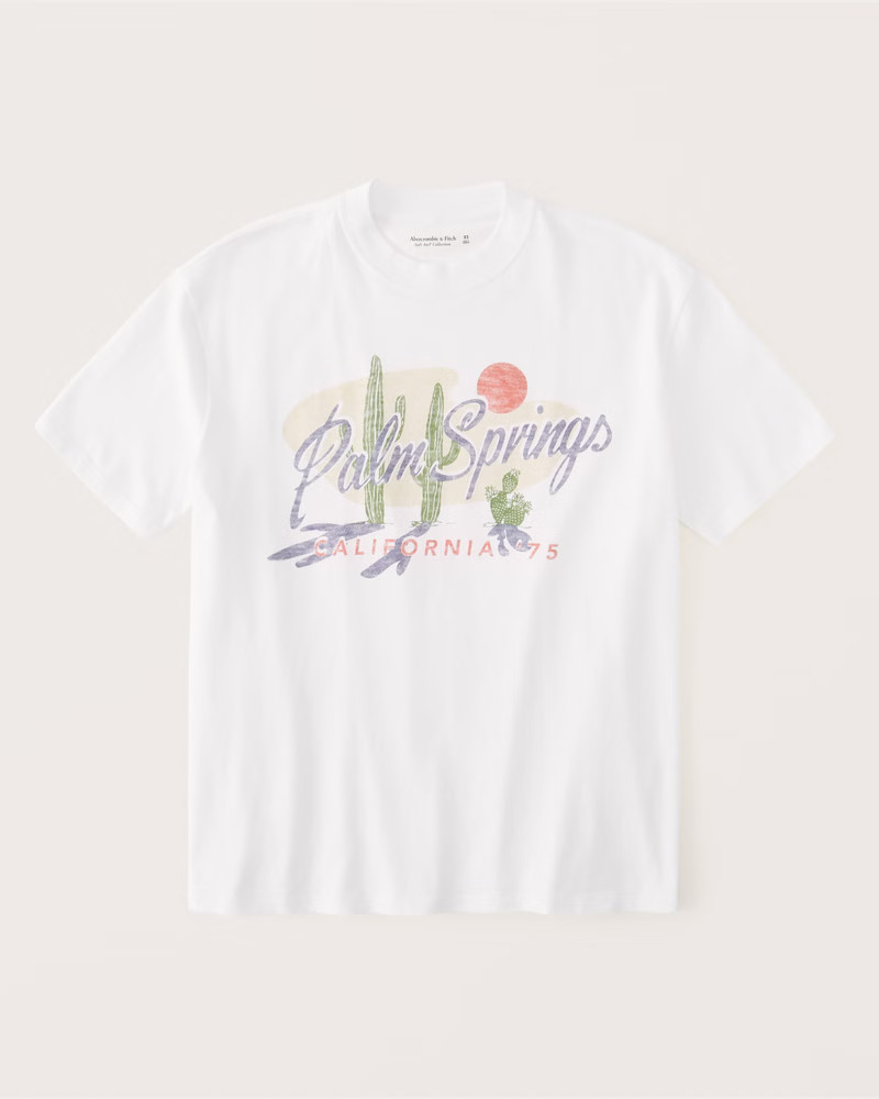 Oversized Boyfriend Heavyweight Graphic Tee | Abercrombie & Fitch (US)