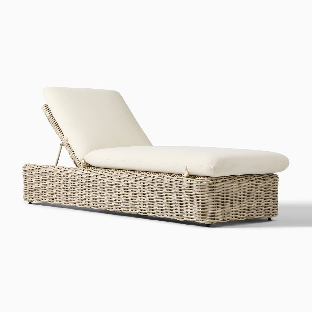 Westport Wicker Outdoor Chaise Lounge | West Elm (US)