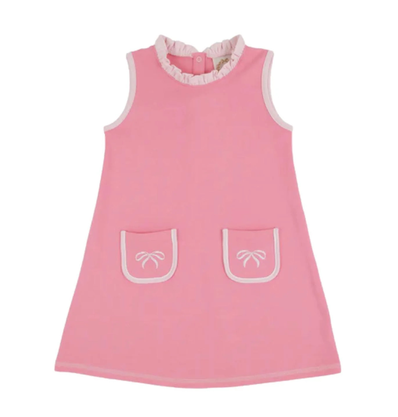 Lizzie's Luxe Leisure Dress - Romany Rose with Bows | The Horseshoe Crab