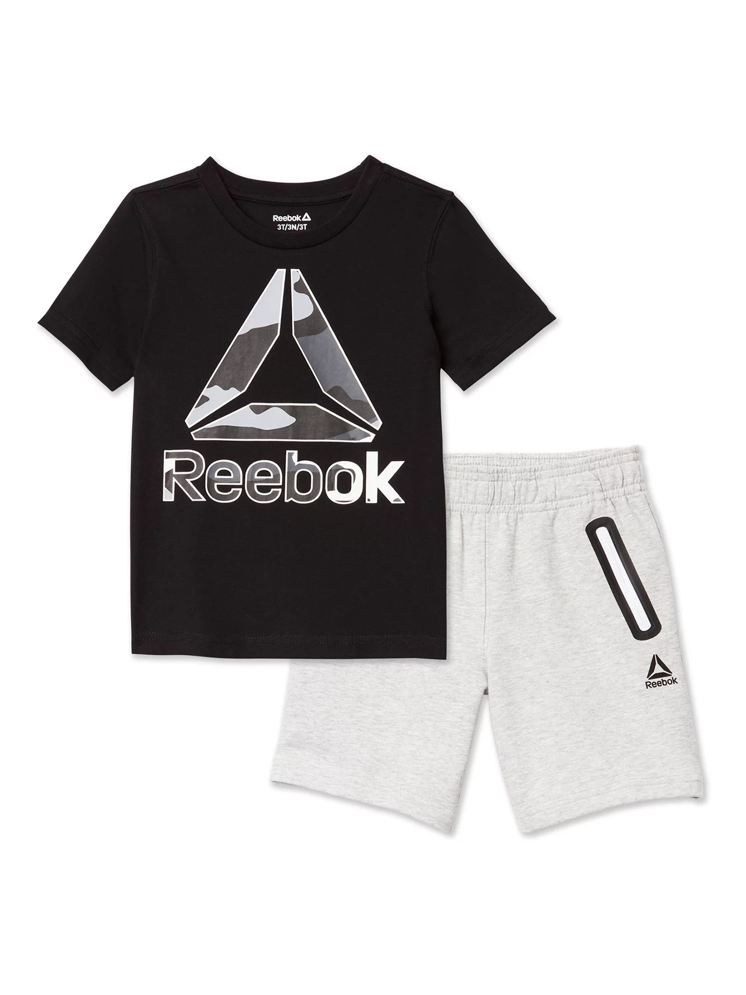 Reebok Baby and Toddler Boy Active Graphic T-Shirt and Short Outfit Set, 2-Piece, Sizes 12M-5T | Walmart (US)