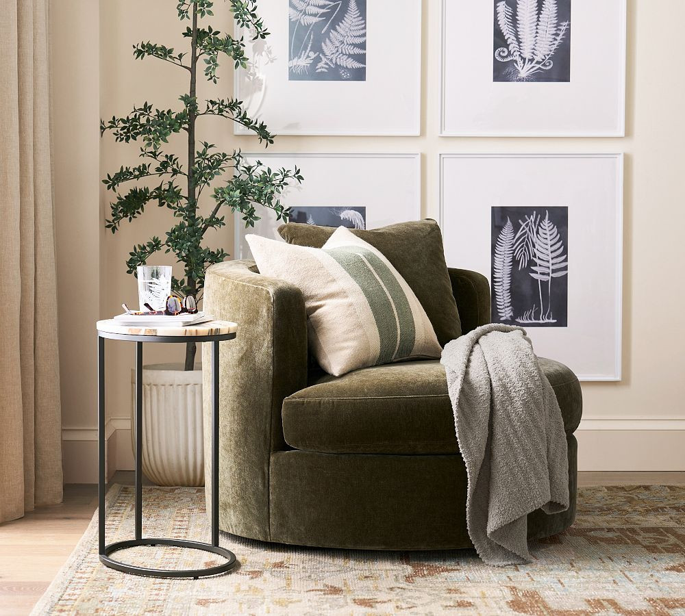 Balboa Swivel Chair | Pottery Barn (US)