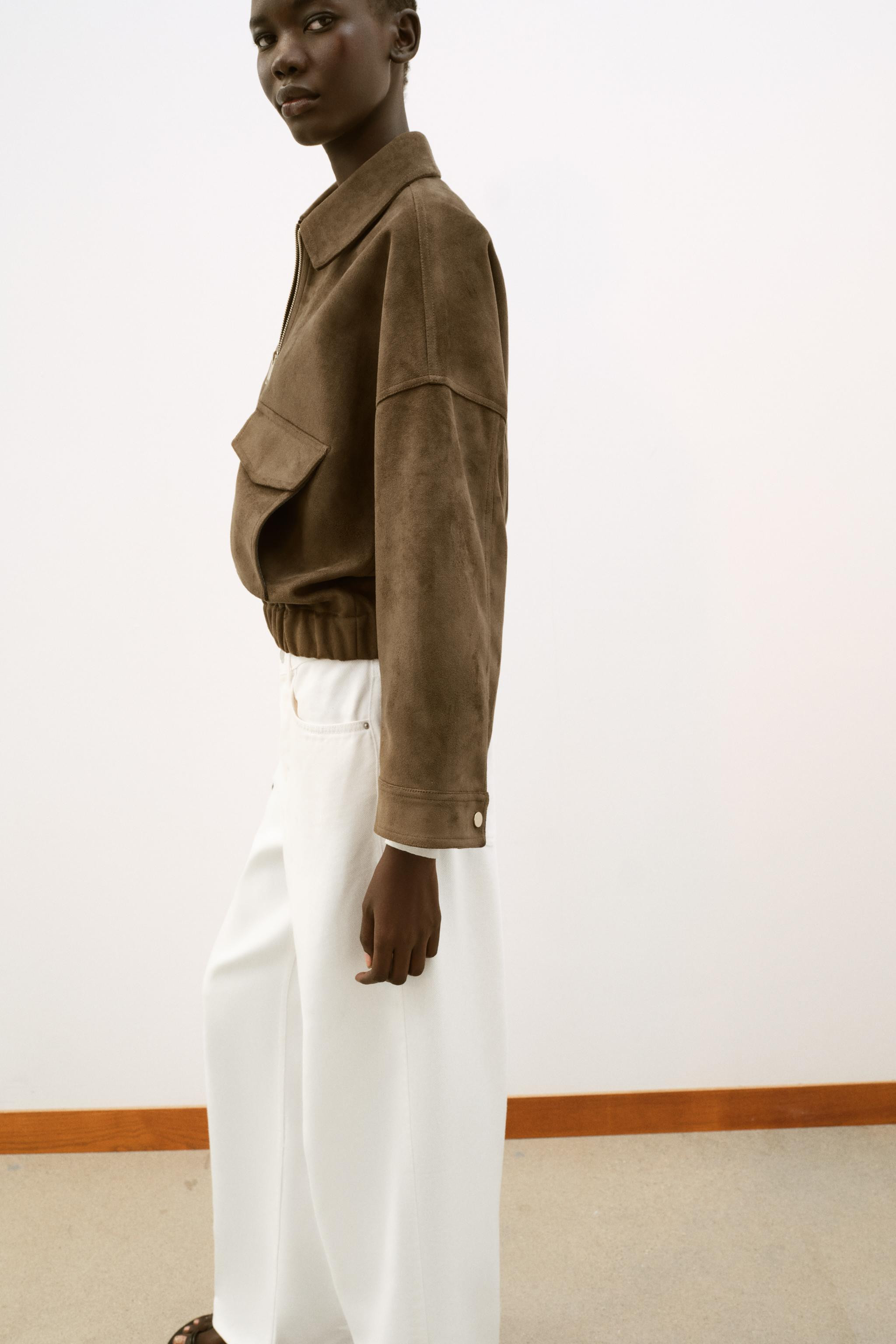 FAUX SUEDE JACKET | Zara US