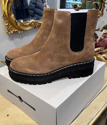 Marc Fisher LTD Padmia Lug Sole Suede Chelsea Boots ~ Size 9M ~ New in Box | eBay US