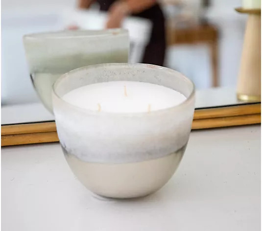 45oz White Pine Birch Candle with Gift Box by Lauren McBride - QVC.com | QVC