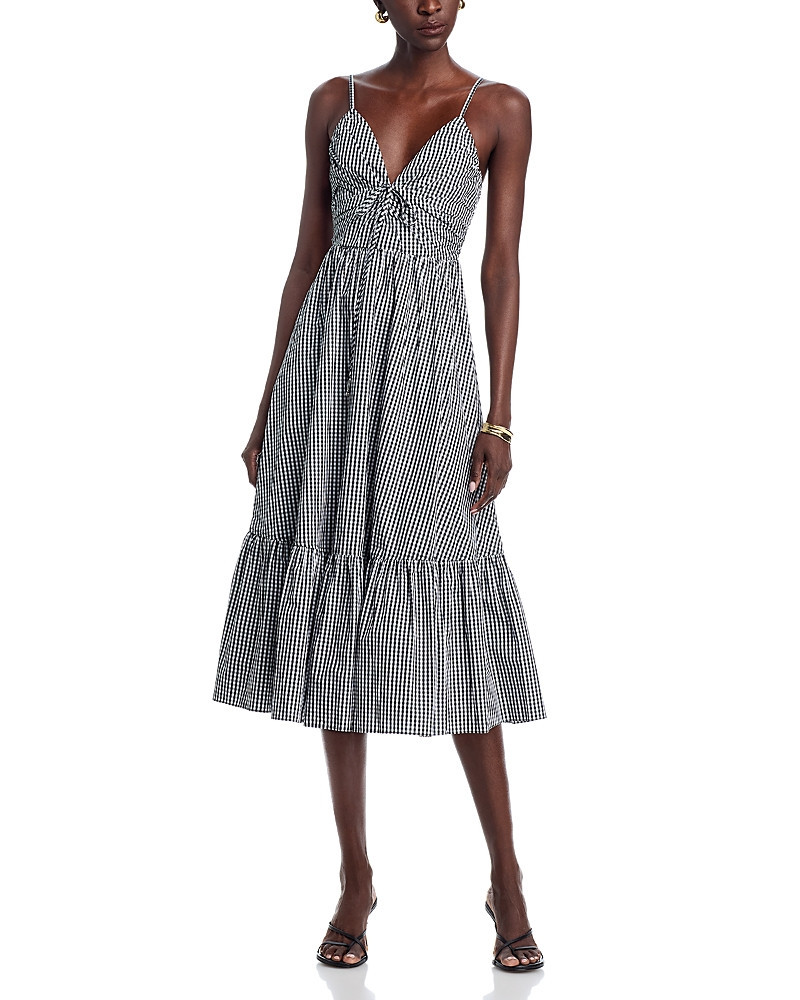 Michael Kors Gingham Cotton Midi Dress | Bloomingdale's (US)