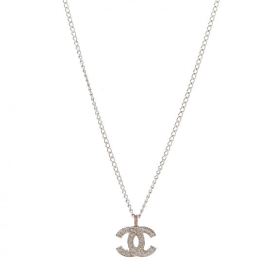 CHANEL CC Necklace Silver | Fashionphile